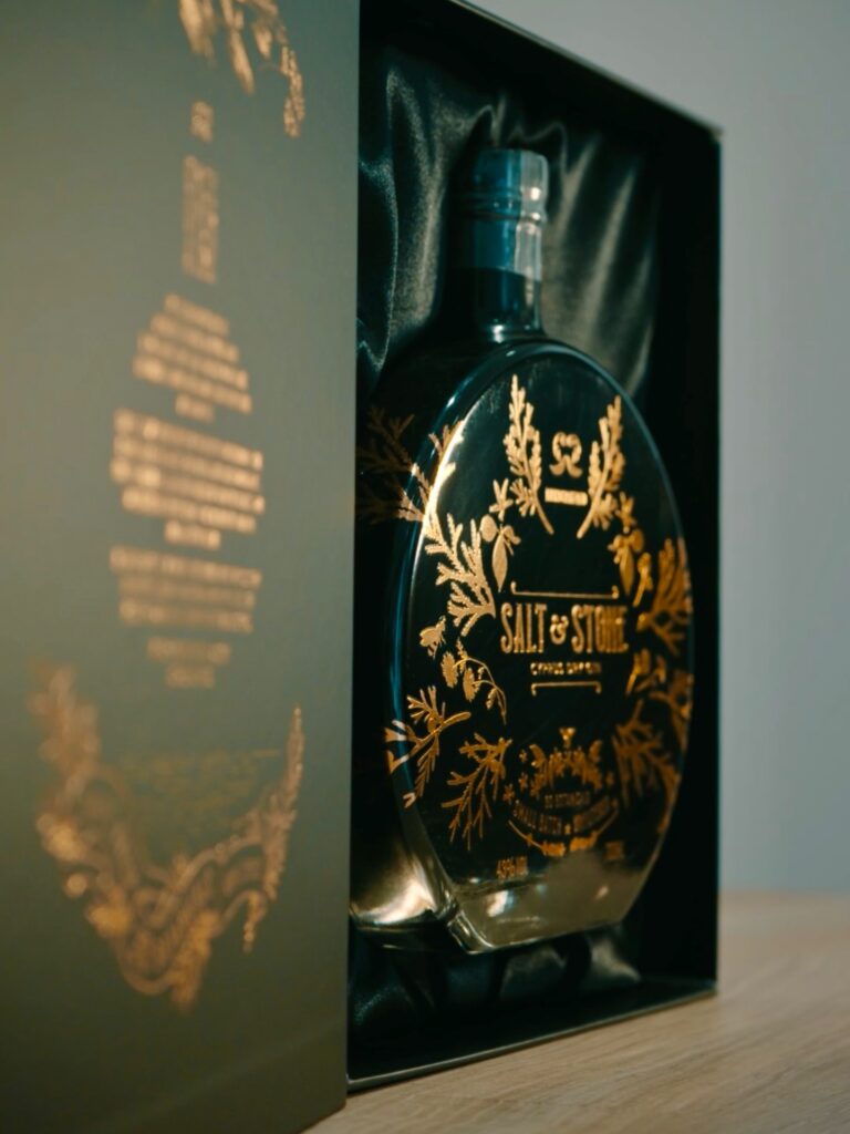 Instagram post from saltandstonegin. This post is in position 1.